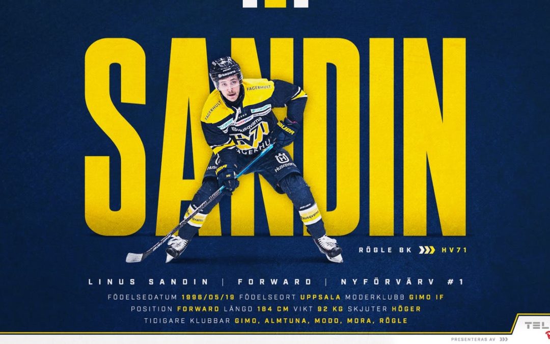 Linus Sandin Signs With HV71