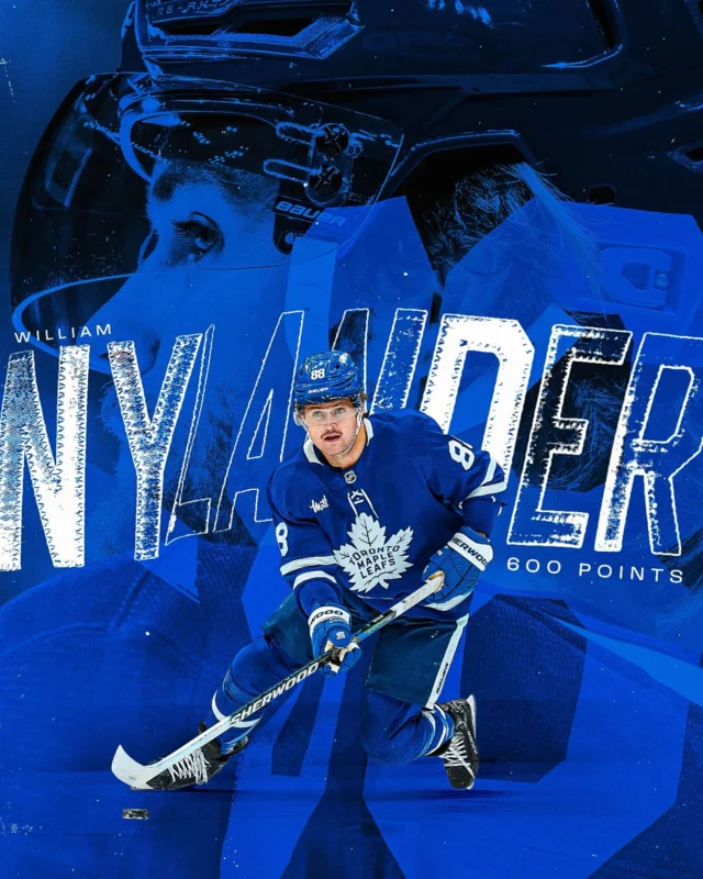 The chase is on. 👀

Michael Nylander: 679 points
William Nylander: 600 and counting…